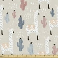 thumbnail image 1 of Llama Fabric by the Yard, Pattern South American Animal Guanaco Cactus and Hand Drawn Elements, Decorative Upholstery Fabric for Chairs & Home Accents, 10 Yards, Multicolor by Ambesonne, 1 of 4