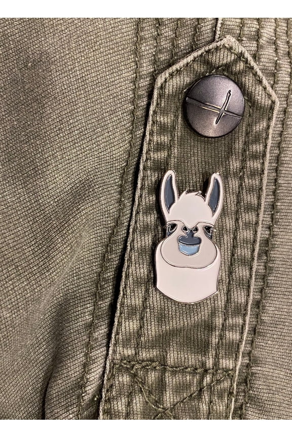 Llama Face Enamel PinBrooch for Jacket Tote Hand Bag