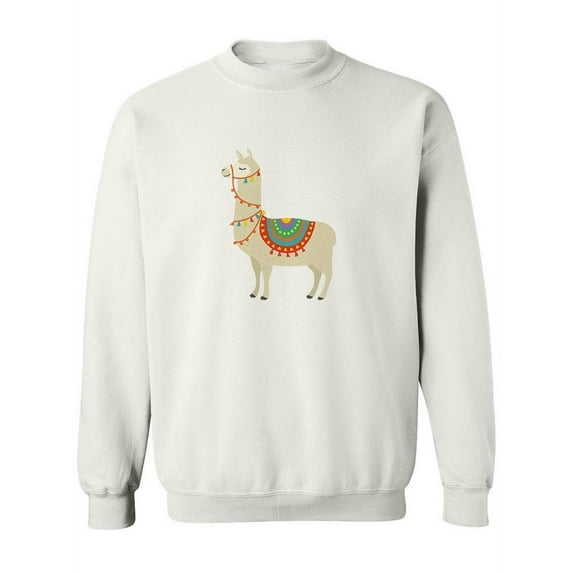 Llama In Profile Pose Sweatshirt Women -SPIdeals Designs, Female Small