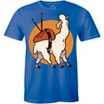 thumbnail image 1 of Llama Japanese Sushi Cartoon Animal Humor Funny Short Sleeve Crew Neck T-Shirt, 1 of 4