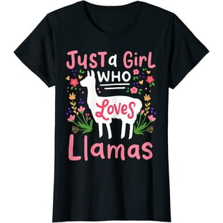 Just A Girl Who Loves Llamas T Shirt Heart Love Gift Just A Girl Who Loves Llamas T Shirt Heart Love Gift