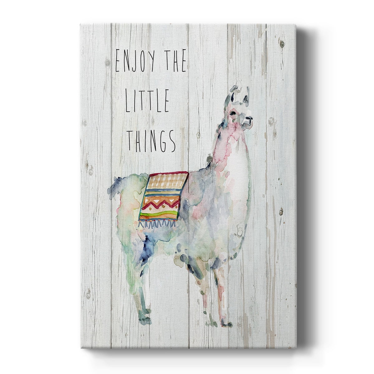 Llama Little Things Premium Gallery Wrapped Canvas - Ready to Hang