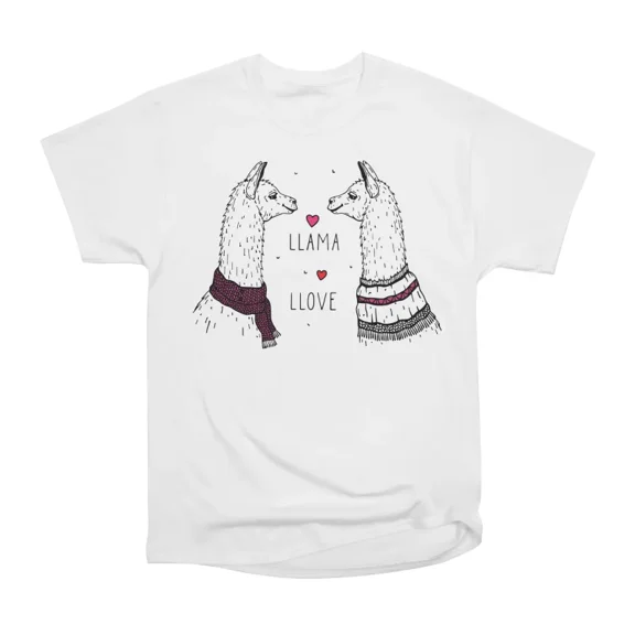 Llama Llove T-Shirt Tee Gift For Him Merch For Her Apparel For Friend