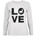 thumbnail image 1 of Llama Love Series Ladies' Relaxed Jersey Long-Sleeve Tee White SM, 1 of 1