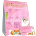thumbnail image 1 of Llama Name Adventure Game for Girls, Perfect for Pink Birthday Parties, Includes 1 Game Sign and 30 Fun Name Stickers, Ideal Activity for Celebrations and Graduations, 1 of 2