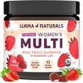 thumbnail image 1 of Llama Naturals Multivitamin for Women, Vegan, Organic Gummies with Vitamin D, C and K, Women's Real Fruit Gummy Vitamins, Chewable Multivitamin Supplement, No Added Sugar Cane, Strawberry, 120 Ct, 1 of 9