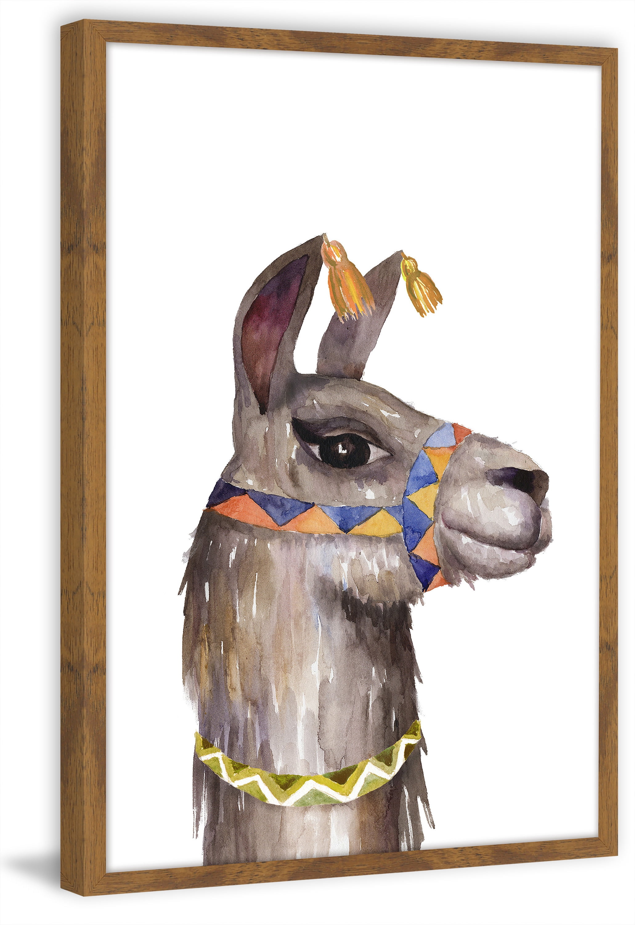 Llama Party Framed Painting Print