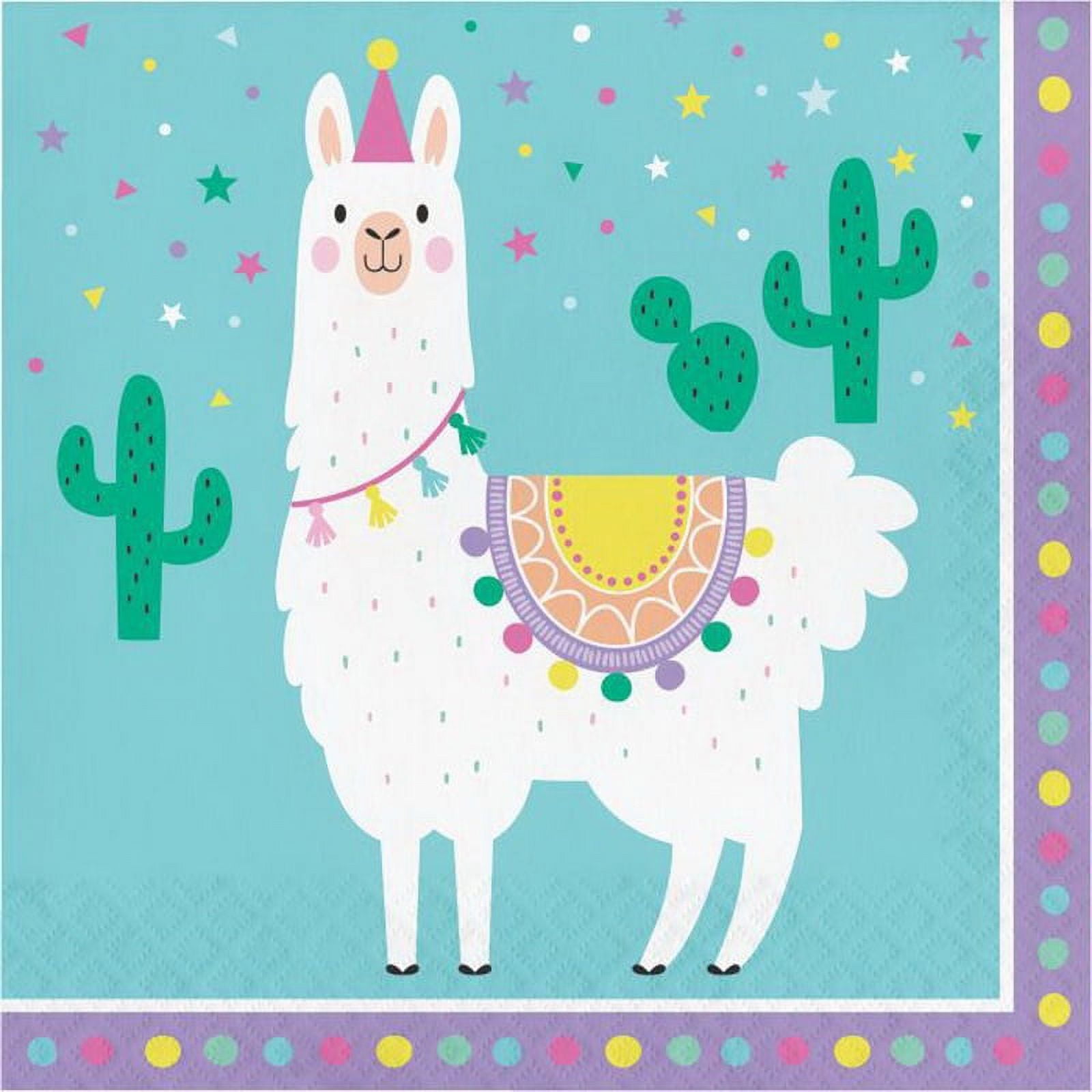 SHINDIGZ Llama Party Lunch Napkins - 1 pack of 16 - Party Supplies