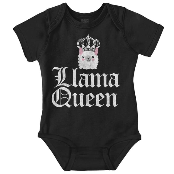 Llama Queen Save Drama Alpaca Animal Bodysuit Jumper Girls Infant Baby Brisco Brands 12M