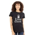 thumbnail image 1 of Llama Queen Save Drama Alpaca Animal Womens Fitted Plus Size Graphic Tee Brisco Brands 2X, 1 of 5