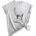 thumbnail image 1 of Llama Said Knock You Out Shirt, Unisex Women's Men's Shirt, Funny Animal Tee, Llama Pun Shirt, Hip Hop Tee, Heather Ash, Large, 1 of 6