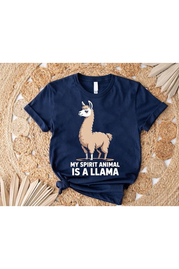 Llama Spirit Animal T-Shirt, Alpaca Tee All Size S-5XL