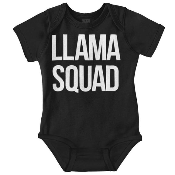 Llama Squad Save The Drama Alpaca BFF Bodysuit Jumper Girls Infant Baby Brisco Brands 12M