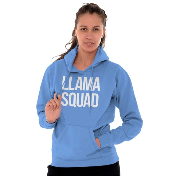 Llama Squad Save The Drama Alpaca BFF Hoodie Sweatshirt Women Brisco Brands X