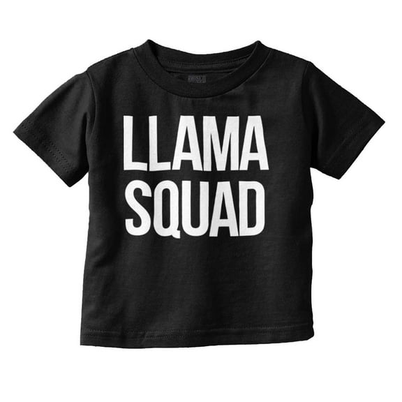 Llama Squad Save The Drama Alpaca BFF Youth T Shirt Tee Girls Infant Toddler Brisco Brands 12M