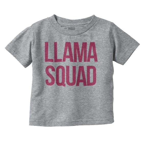 Llama Squad Save The Drama Alpaca BFF Youth T Shirt Tee Girls Infant Toddler Brisco Brands 4T