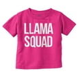 thumbnail image 1 of Llama Squad Save The Drama Alpaca BFF Youth T Shirt Tee Girls Infant Toddler Brisco Brands 5T, 1 of 5