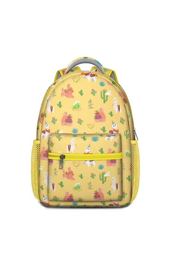 Llama Themed Student Backpack - Ergonomic & Durable School Bookbag with Spacious Storage & Breathable Mesh