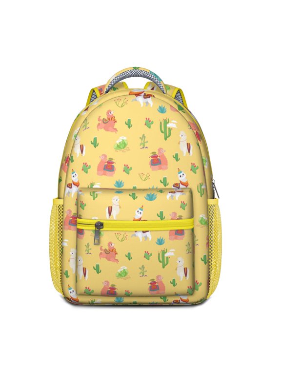 Llama Themed Student Backpack - Ergonomic & Durable School Bookbag with Spacious Storage & Breathable Mesh