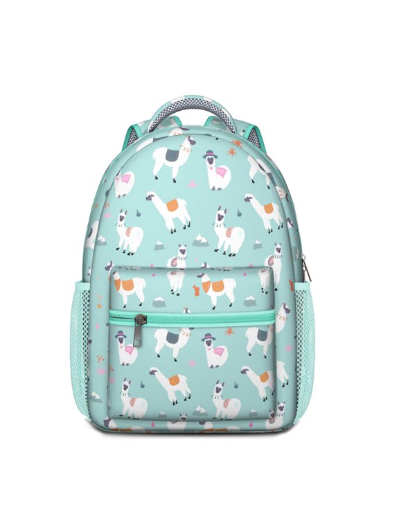Llama Themed Student Backpack - Ergonomic & Durable School Bookbag with Spacious Storage & Breathable Mesh