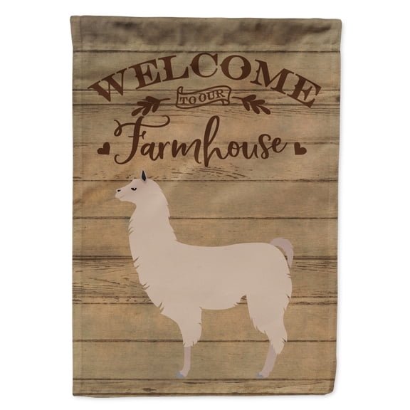 Carolines Treasures CK6860CHF Llama Welcome Canvas House Size outdoor-flags, Multicolor