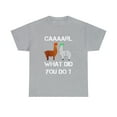 thumbnail image 1 of Llama With Hats Lama With Hat Carl What Did You Do T-Shirt, 1 of 2
