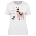 thumbnail image 1 of Llama With Sunglasses, No Drama T-Shirt Women -Image by Shutterstock, Female 3X-Large, 1 of 2