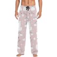 thumbnail image 1 of Llama and Clouds Ghost Pajama Pants, Men's Lounge Pants Light with Drawstring and Pockets, Christmas New Year Birthday Father's Day Gifts, Medium, 1 of 7