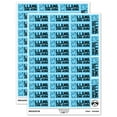 thumbnail image 1 of Llama-zing Amazing Work Teacher Student School Sticker Set - Light Blue - Gloss Finish - 1.5" Small, 1 of 7