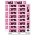 thumbnail image 1 of Llama-zing Amazing Work Teacher Student School Sticker Set - Light Pink - Gloss Finish - 2.00" Large, 1 of 7