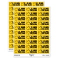 thumbnail image 1 of Llama-zing Amazing Work Teacher Student School Sticker Set - Yellow - Gloss Finish - 1.75" Medium, 1 of 7