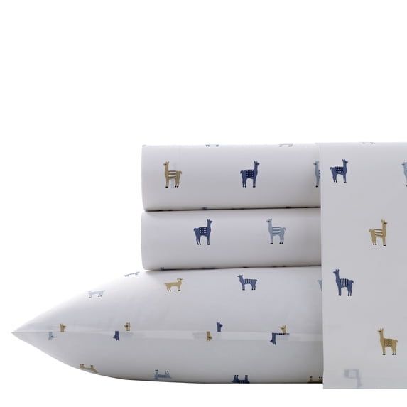 Llamas Chambray Twin XL Sheet Set
