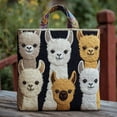 thumbnail image 1 of Llamas Quilted Tote Bag,Handmade Patchwork Tote,Women Shoulder Bag,Gift For Her, 1 of 2