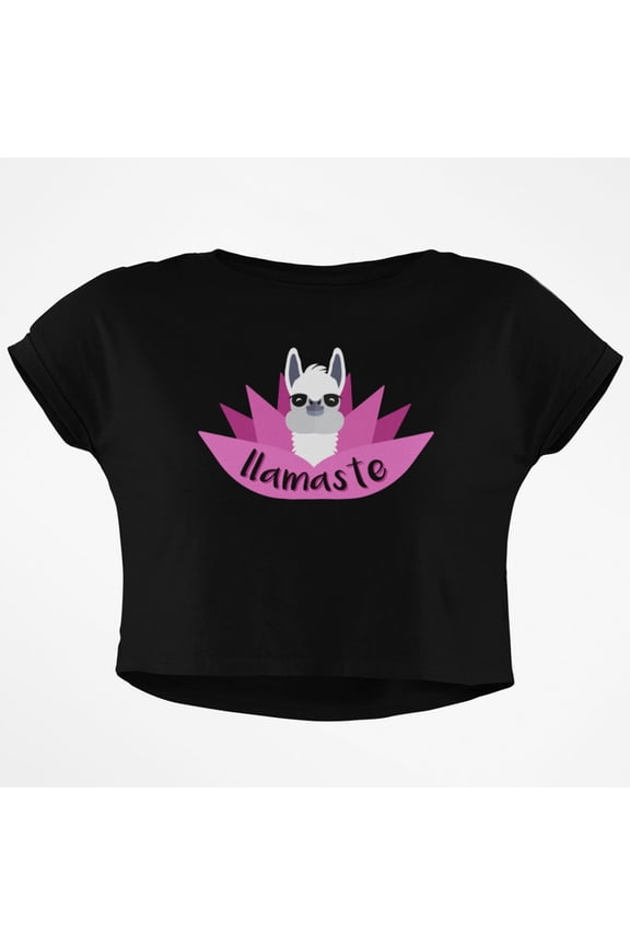 Llamaste Junior Boxy Crop Top T Shirt