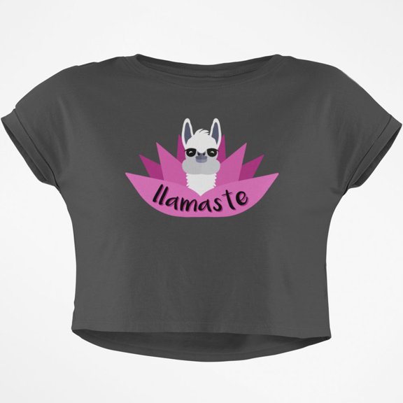 Llamaste Junior Boxy Crop Top T Shirt