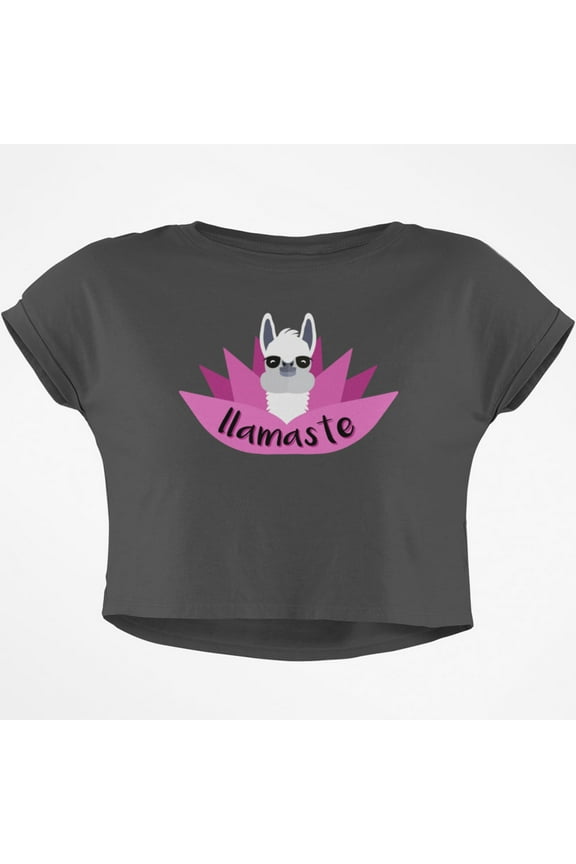 Llamaste Junior Boxy Crop Top T Shirt