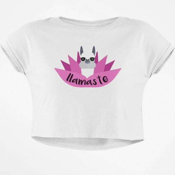Llamaste Junior Boxy Crop Top T Shirt