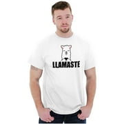 Llamaste Namaste Spiritual Llama Men's Graphic T Shirt Tees Brisco Brands 5X