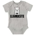 thumbnail image 1 of Llamaste Namaste Spiritual Llama Romper Boys or Girls Infant Baby Brisco Brands 18M, 1 of 6