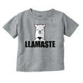 thumbnail image 1 of Llamaste Namaste Spiritual Llama Toddler Boy Girl T Shirt Infant Toddler Brisco Brands 6M, 1 of 6