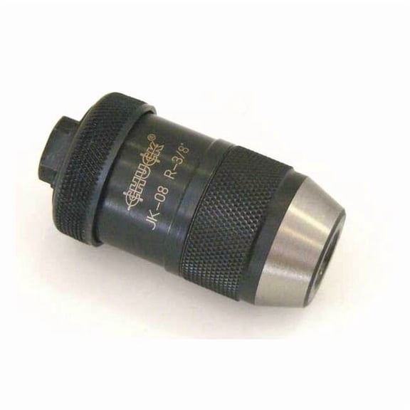 Keyless Drill Chuck 0.394" Cap., 3/8-24 Mount Size, Steel JK 10 R-3/8