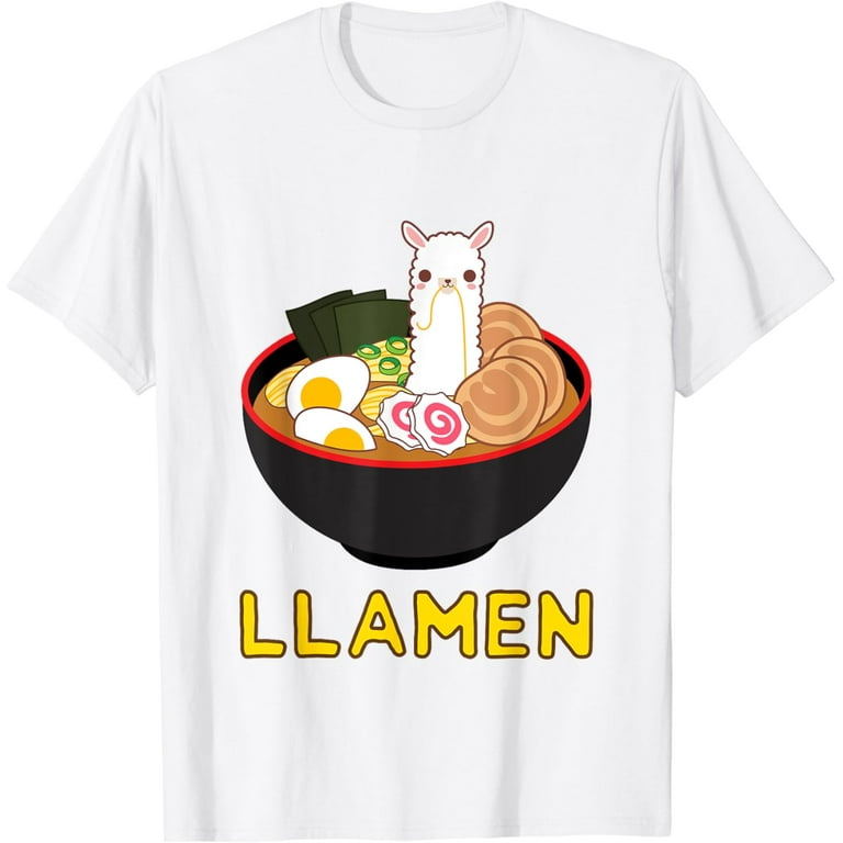 Llamen Llama Ramen Noodle Japanese Anime Kawaii Gift T-Shirt Llamen Llama Ramen Noodle Japanese Anime Kawaii Gift T-Shirt