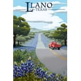 thumbnail image 1 of Llano, Texas, Bluebonnets and Highway (12x18 Wall Art Poster, Room Decor), 1 of 3