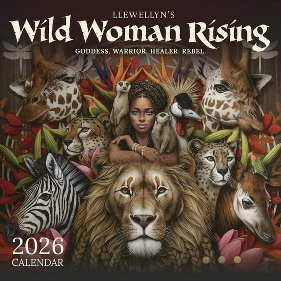 Llewellyn Publications, Wild Woman Rising 2026 Wall Calendar, 12'' X 12'', 12-Month Calendar with Stapled Binding