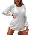 thumbnail image 1 of Llgiddwo Beach Outfits for Women 3 Pieces Swimsuit Cover up Halter Bikini Sets Long Sleeve Mini Dress Bathing Suit Coverups, 1 of 7