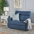 thumbnail image 1 of Llinc Store 2 Seater Recliner Sofa, Reclining Loveseat with Nail Tufted Design, Double Home Theater Seating for Living Room, RV Couch, Navy Blue, 1 of 9