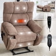 thumbnail image 1 of Llinc Store Electric Power Lift Recliner Chair with 350 LBS Load Bearing, Heat Massage Chair Dual Motor Infinite Position with Hidden Cup Holders, Power-Remote, Medium-firm, 1 of 9