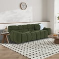 thumbnail image 1 of Llinc Store Marshmallow Sofa And Loveseater Sectional Couches For Living Room,Human Body Structure For Usa People,Boucle Sofa ,Olive Green Boucle, 1 of 6
