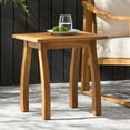thumbnail image 1 of Llinc Store Outdoor Acacia Wood Accent Side Table, 200LBS Load Bearing Weather-Resistant Rectangular End Table for Patio, Garden, and Living Room, 1 of 10