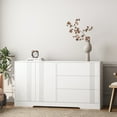 thumbnail image 1 of Llinc Store Sideboard Buffet Cabinet with Storage, Modern Kitchen Buffet Storage Cabinet with Drawer and Doors, Large Coffee Bar with Adjustable Shelves for Kitchen, White, 1 of 9